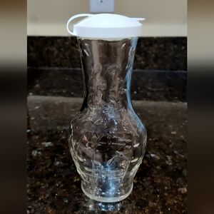 GOOD SEASONS CRUET GLASS SALAD DRESSING SHAKER BOTTLE W/ POUR LID